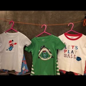 Boys Gymboree lot of 3 pj shorts sets